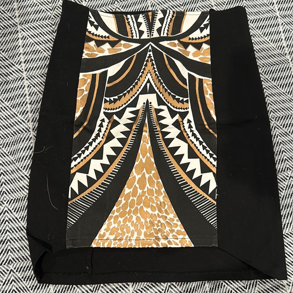 Mink pink black skirt with gold accents in size small